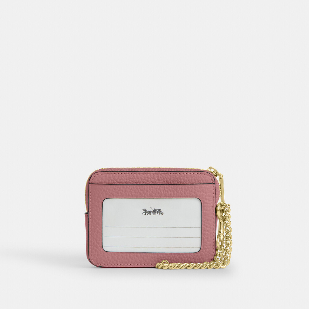 Coach Outlet Zip Card Case In Signature Leather - Picture 2 of 3